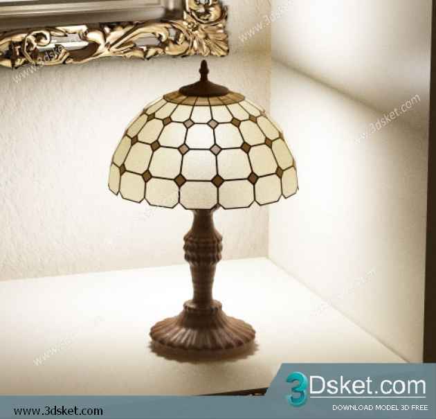 Free Download Table Lamp 3D Model 056