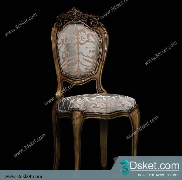 3D Model Arm Chair Free Download 202