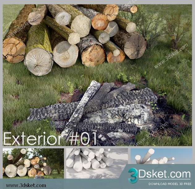 3D Model Plant Free Download 027