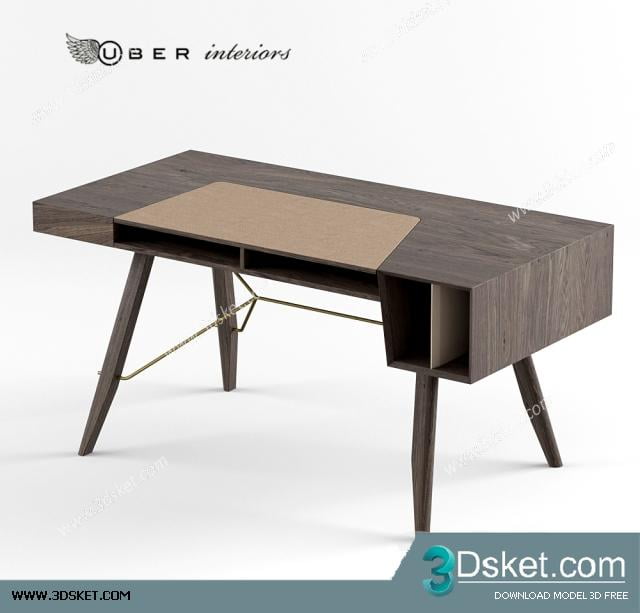 3D Model Table Chair Free Download 067
