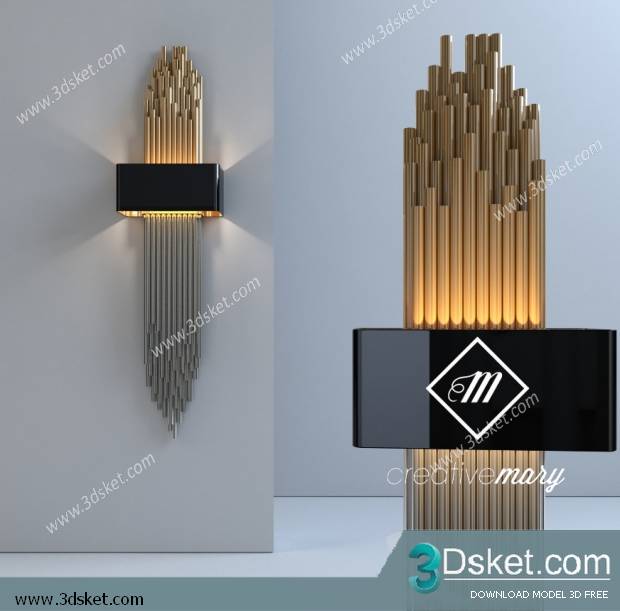 Free Download Ceiling Light 3D Model 0121