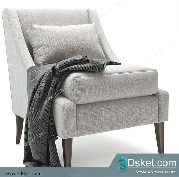 3D Model Arm Chair Free Download 205
