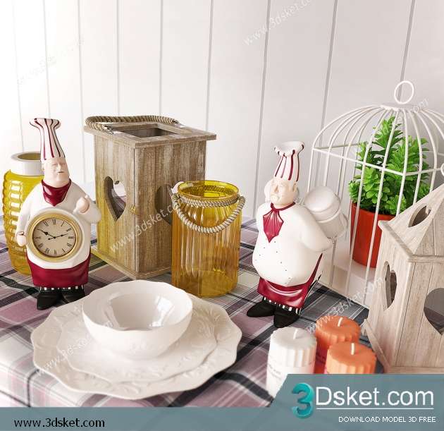 Free Download Decorative set 3D Model 0160