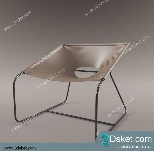 3D Model Arm Chair Free Download 210