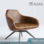 3D Model Arm Chair Free Download 214