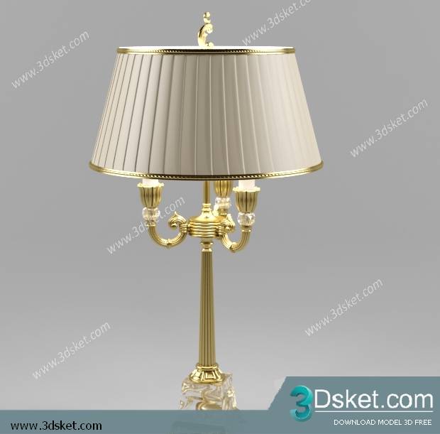 Free Download Table Lamp 3D Model 008