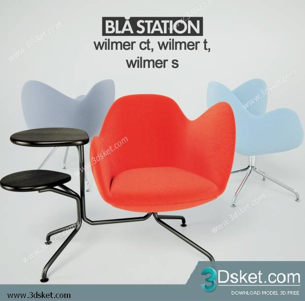 3D Model Arm Chair Free Download 221