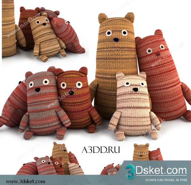 Free Download Decorative set 3D Model 0162