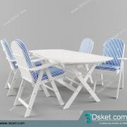 3D Model Table Chair Free Download 072