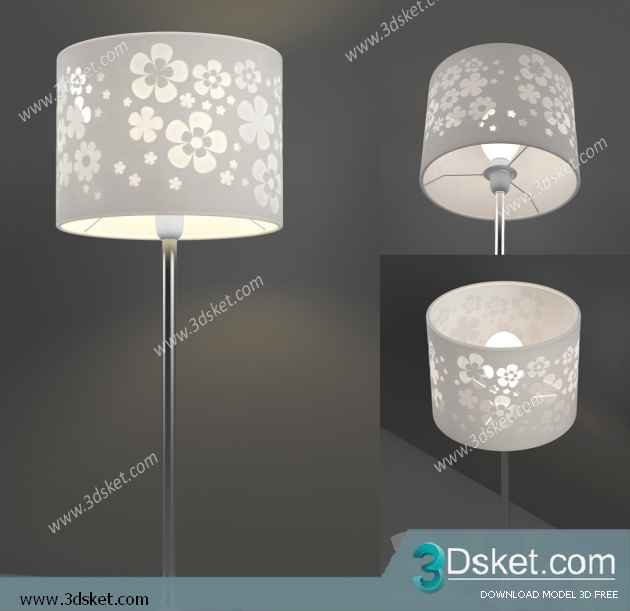 Free Download Table Lamp 3D Model 087