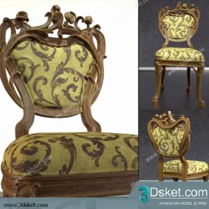 3D Model Arm Chair Free Download 229