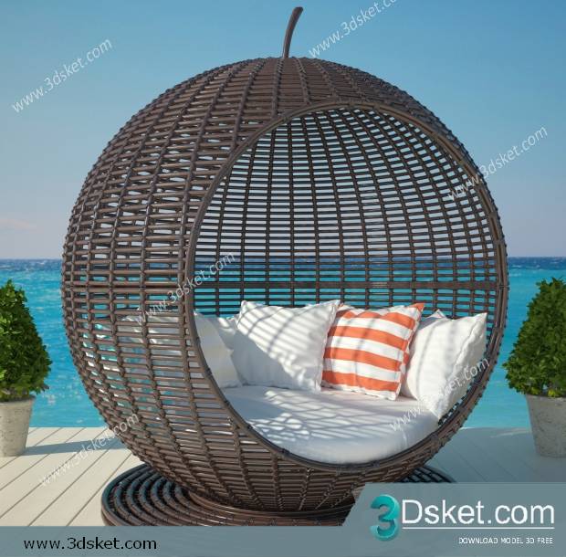 3D Model Chair Free Download 0127