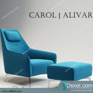 3D Model Arm Chair Free Download 230