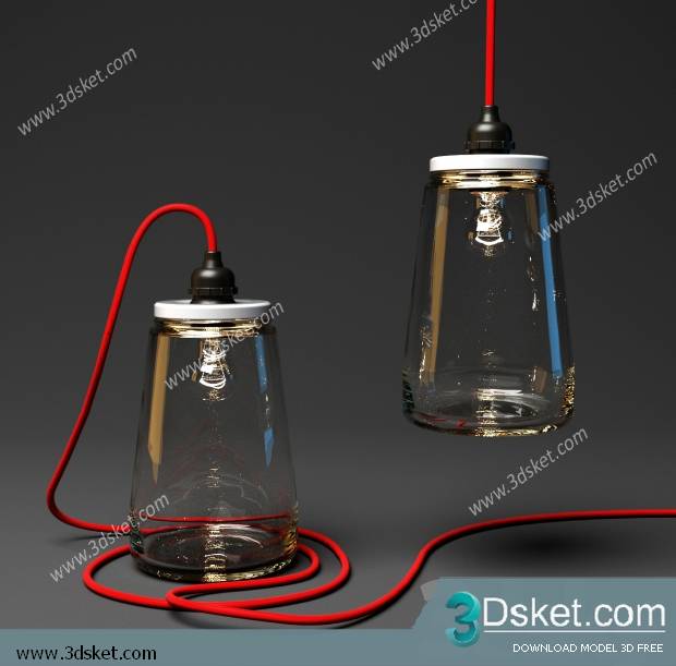 Free Download Ceiling Light 3D Model 0123