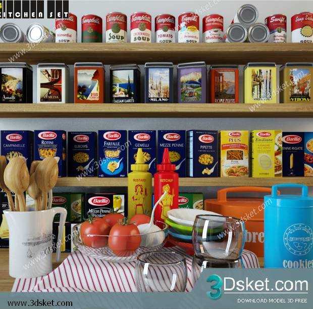 Free Download 3D Models Tableware Kitchen 0113