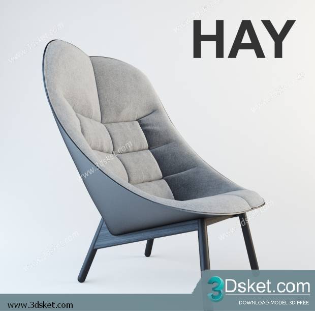 3D Model Arm Chair Free Download 231