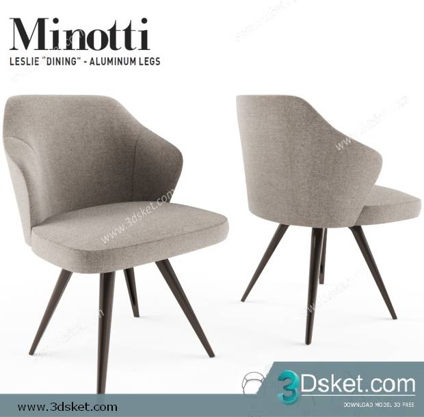 3D Model Chair Free Download 0129