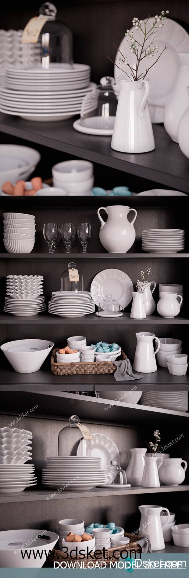 Free Download 3D Models Tableware Kitchen 0115