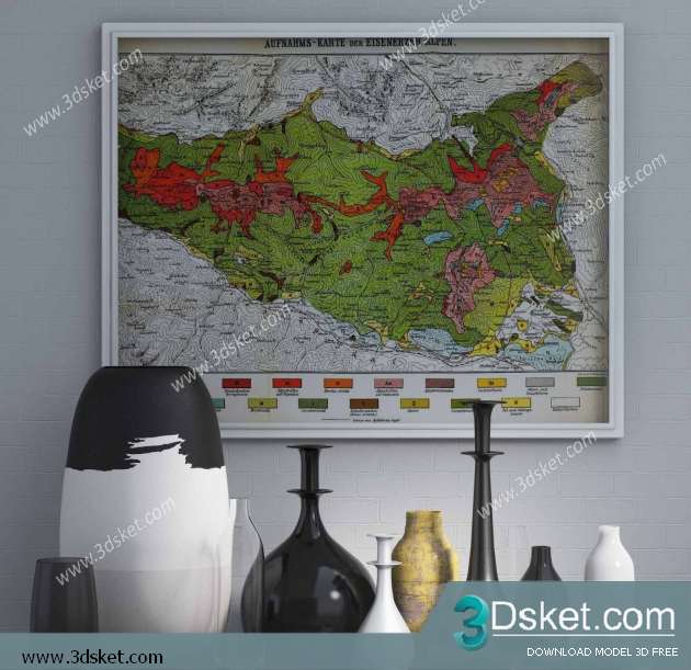 Free Download Decorative set 3D Model 0166