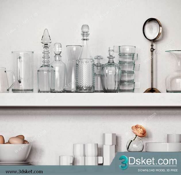 Free Download Decorative set 3D Model 0167