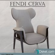 3D Model Arm Chair Free Download 235