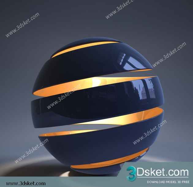 Free Download Table Lamp 3D Model 088