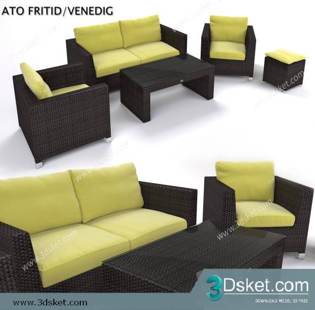 3D Model Sofa Free Download 106