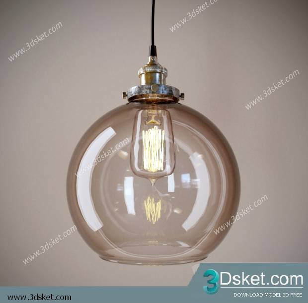 Free Download Ceiling Light 3D Model 0127