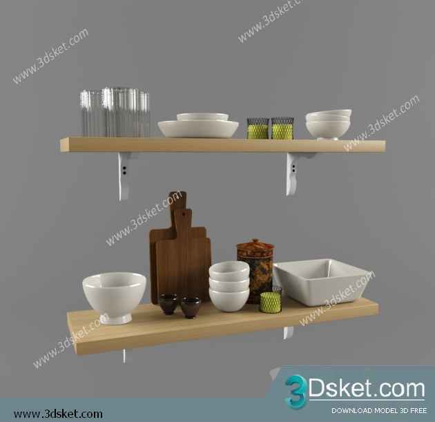 Free Download Kitchen Accessories 3D Model 047