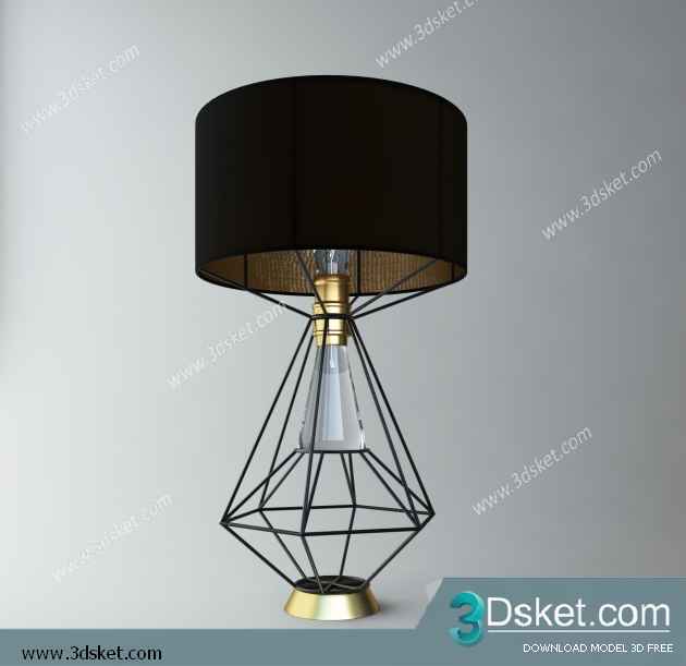 Free Download Table Lamp 3D Model 0176