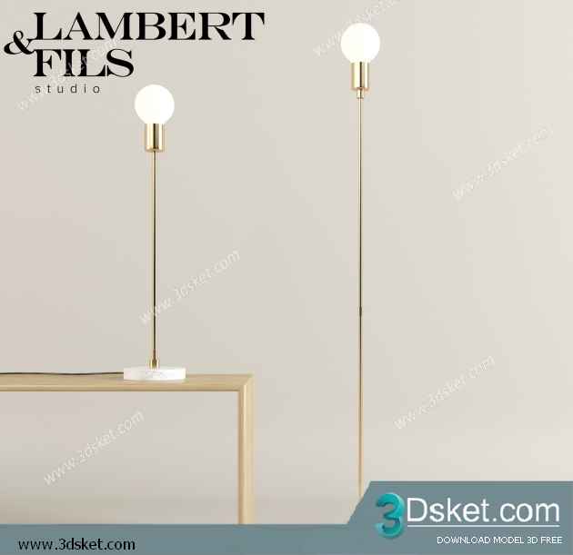 Free Download Table Lamp 3D Model 0178