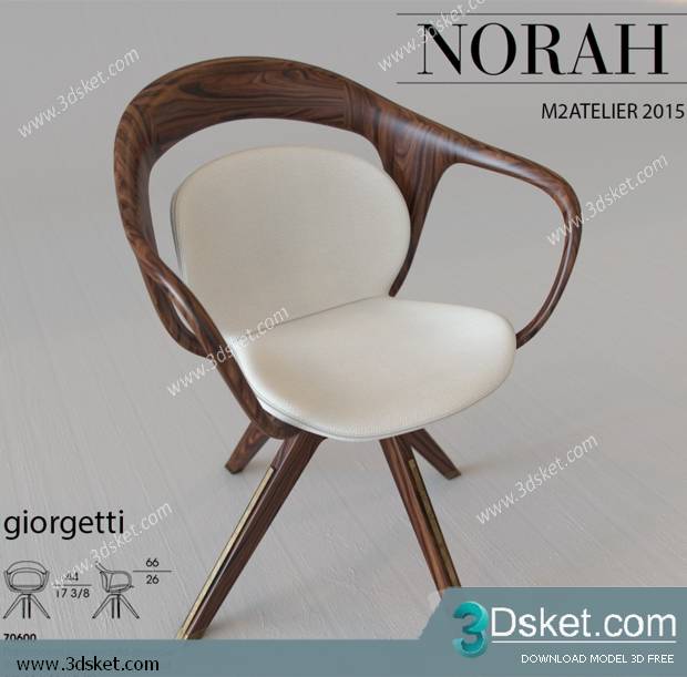 3D Model Arm Chair Free Download 240