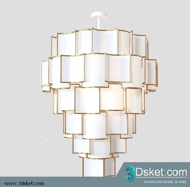 Free Download Ceiling Light 3D Model 0128