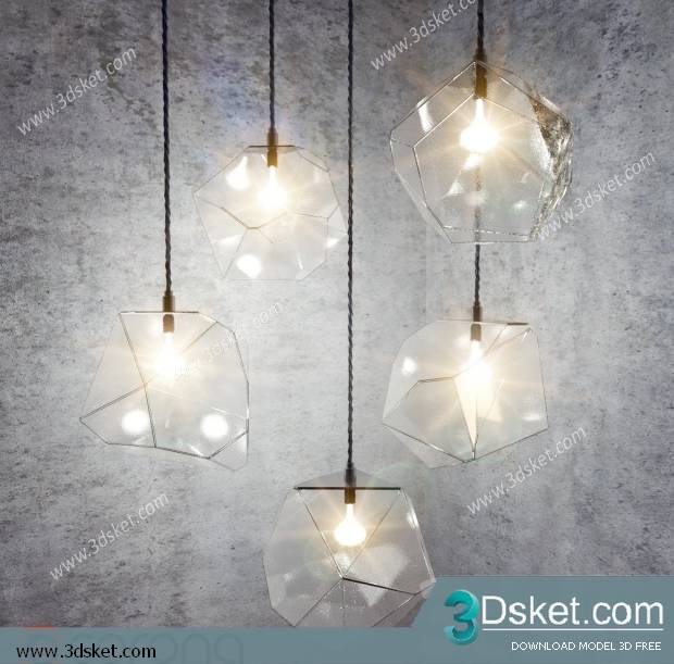 Free Download Ceiling Light 3D Model 0129