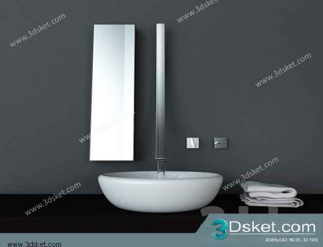 Free Download Wash Basin 3D Model 082
