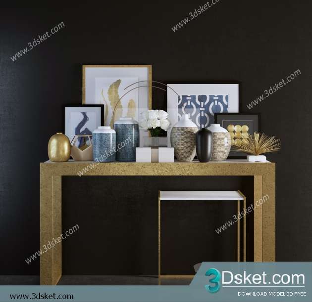 Free Download Decorative set 3D Model 0172