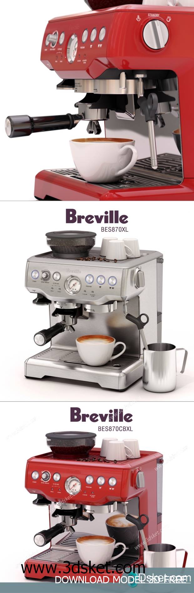 Free Download Kitchen Appliance 3D Model 0119