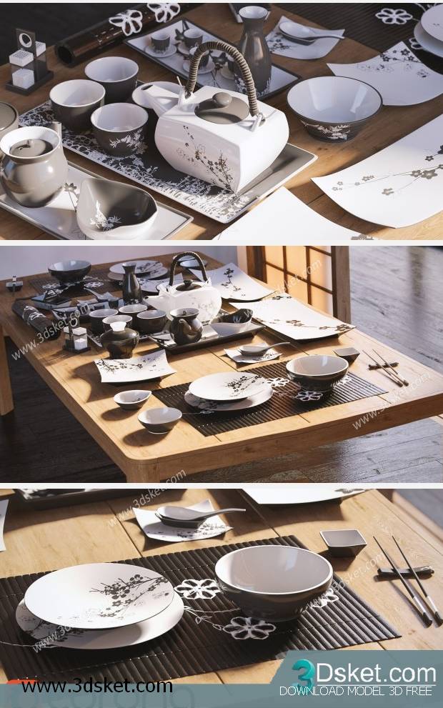 Free Download 3D Models Tableware Kitchen 0120