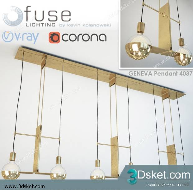 Free Download Ceiling Light 3D Model 0130