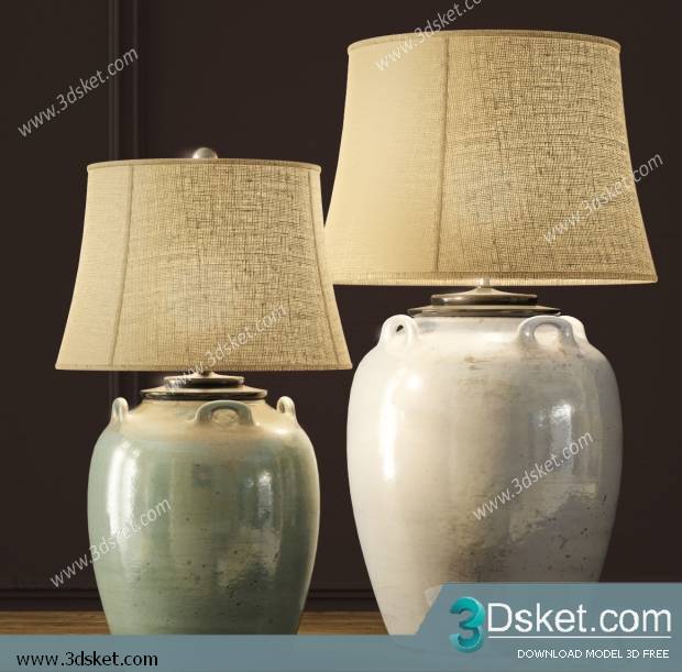 Free Download Table Lamp 3D Model 048