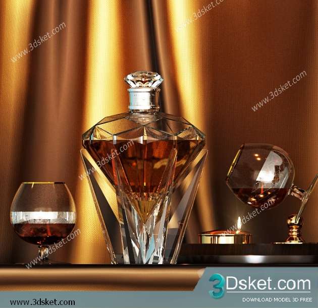 Free Download Decorative set 3D Model 0174