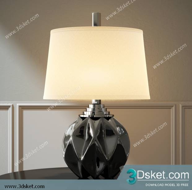 Free Download Table Lamp 3D Model 049