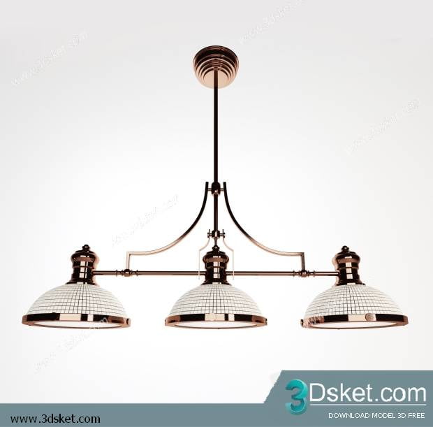 Free Download Ceiling Light 3D Model 0132