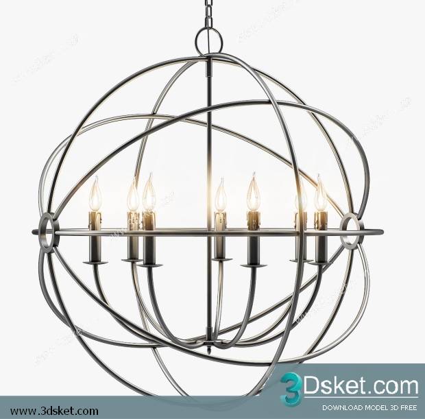 Free Download Ceiling Light 3D Model 0133