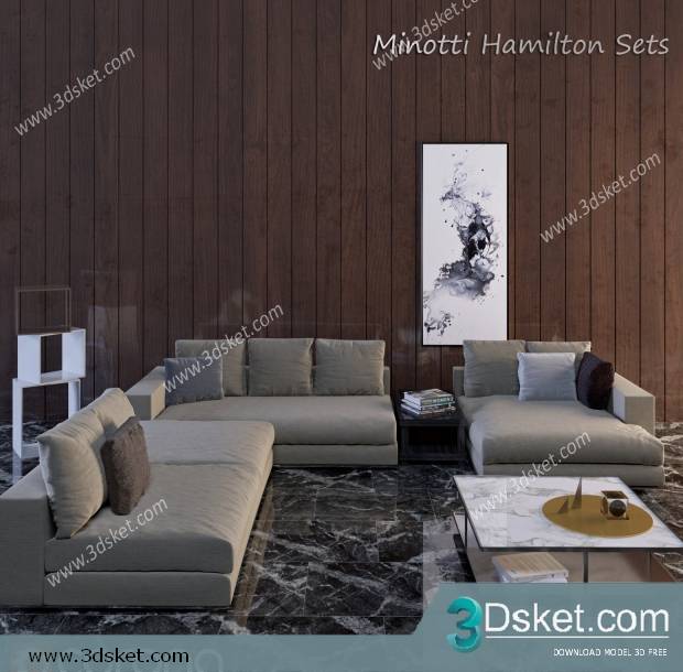 3D Model Sofa Free Download 146