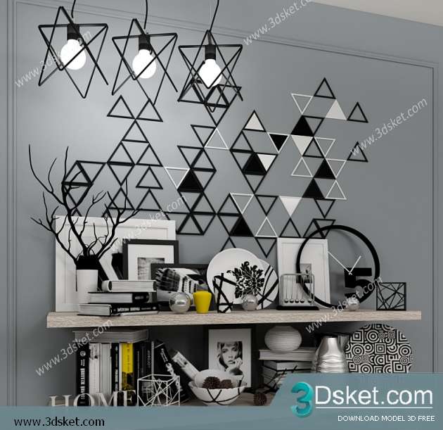 Free Download Decorative set 3D Model 0175