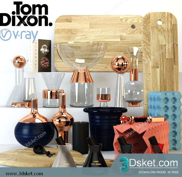 Free Download Decorative set 3D Model 0177