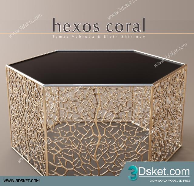 3D Model Table Chair Free Download 077