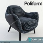 3D Model Arm Chair Free Download 246
