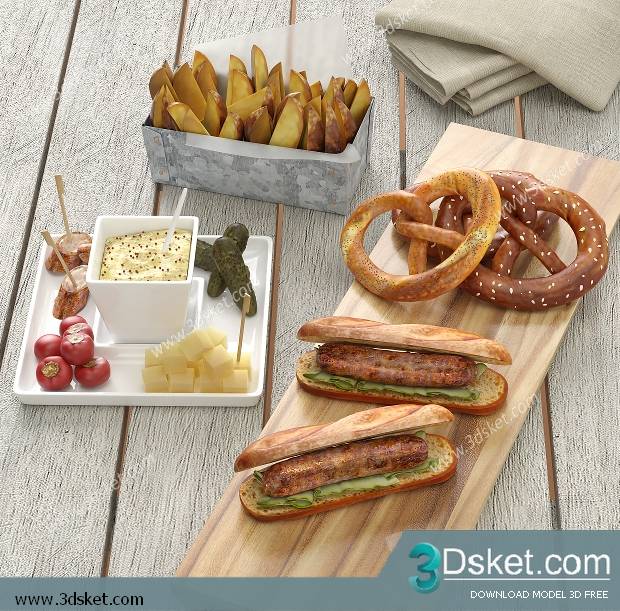 Free Download 3D Models Tableware Kitchen 0121